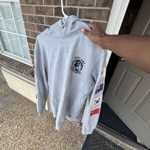 HYPLAND WORLDWIDE World Flags Hooded Sweatshirt Hoodie Sz Medium
